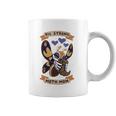 Big Strong Moth Mom Mothra Athletic Gray Coffee Mug