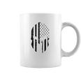 Black American Flag In Spartan Coffee Mug