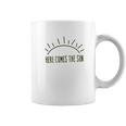 Here Comes The Sun Summer Beach Sunshine Graphic Coffee Mug