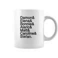 Damon Elena Bonnie Alaric Matt Caroline Stefan Coffee Mug