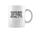 Dungeons &Amp Dragons &Amp Deadlifts Coffee Mug