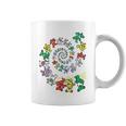 Grateful Dead Spiral Bears Tie Dye Coffee Mug