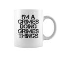 Grimes Funny Surname Family Tree Birthday Reunion Gift Idea Coffee Mug