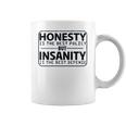 Honesty Is Best Policy - Insanity Best Defense Coffee Mug