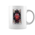 Kawaii Pastel Goth Art The Devil Tarot Cute Demon Cat Creepy Coffee Mug