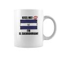 Kiss Me Im El Salvadorian Cute El Salvador Flag Coffee Mug