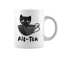 Kit-Tea Cat Lovers Creepy Kawaii Pastel Goth Kitten Teacup Coffee Mug