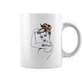 Lgbt Girl Power Pin Up Retro Art By Anne Cha Flag Gay Pride Coffee Mug