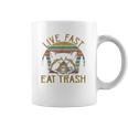 Live Fast Eat Trash Racoon Retro Vintage Trash Pandas Coffee Mug