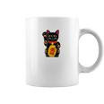 Magic Black Maneki Neko Money Beckoning Lucky Cat Coffee Mug