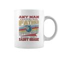 Any Man Can Be A Father Special Men Can Be Daddy Shark Coffee Mug