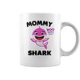 Mommy Shark Gift For Mom Shark Baby Cute Matching Family Coffee Mug