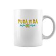 Pura Vida Costa Rica Surfing Beach Holidays Coffee Mug