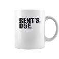 Rents Due Work Hard Bodybuilder Weightlifting Distressed Coffee Mug