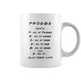 Spelling The Word Phoebe Coffee Mug