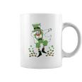 St Patricks Day Clovers Dabbing Leprechaun Youth Kids Coffee Mug