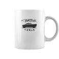 Tesla Cybertruck Truck And Logo Coffee Mug