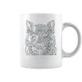 Tribal Wolf Design Coffee Mug