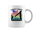 Union Ironworkers Hanging & Banging American Flag Coffee Mug