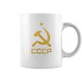 Vintage Cccp Flag Soviet Russian Union Communist Party Coffee Mug