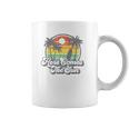 Vintage Here Comes The Sun Beach Surfing Retro 70S Surf Gift 70S Gifts Coffee Mug