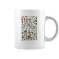 Vintage Mushrooms Chart Illustration Shroom Morel Hunter Coffee Mug