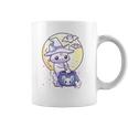 Womens Kawaii Pastel Goth Cute Creepy Witch Cat Wicca V-Neck Coffee Mug