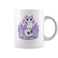 Womens Kawaii Pastel Goth I Cute Creepy Witchy Owl And Skull Coffee Mug