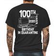 100Th Birthday In Quarantine Toilet Paper Party Mens Back Print T-shirt