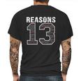 13 Reasons Why T-Shirt_1 Mens Back Print T-shirt