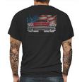 1958 Buick Front Red Us Flag Mens Back Print T-shirt