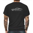 1965 1966 Ford Mustang Fastback Classic Color Outline Design Mens Back Print T-shirt