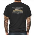 1973 Ford Gran Torino Front Gold Mens Back Print T-shirt