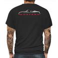 1983 1986 Mustang Convertible Mens Back Print T-shirt