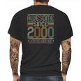 21St Birthday Vintage Tee 21 Years Old Awesome Since 2000 Ver2 Mens Back Print T-shirt