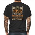 26Th Birthday Gift 26 Years Old Retro Vintage January 1996 Ver2 Mens Back Print T-shirt