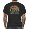 33 Years Old 33Rd Birthday Decoration April 1988 Ver2 Mens Back Print T-shirt