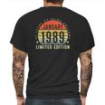 33 Years Old 33Th Birthday Gifts Vintage January 1989 Ver2 Mens Back Print T-shirt