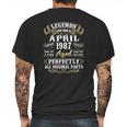 35 Years Old 35Th Birthday Decoration April 1987 Ver2 Mens Back Print T-shirt