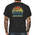 35 Years Old Birthday Made In August 1986 35Th Birthday Mens Back Print T-shirt