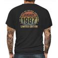 35Th Birthday Gift Men Vintage January 1987 35 Years Old Mens Back Print T-shirt