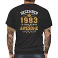 38Th Birthday Gift 38 Years Old Awesome Since December 1983 Ver2 Mens Back Print T-shirt