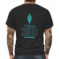 3D Printing 3D Filament Mens Back Print T-shirt