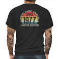 44Th Birthday 44 Years Old Bday Retro Vintage Since 1977 Ver2 Mens Back Print T-shirt