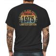 47 Years Old Retro Vintage 1975 Limited Edition 47Th Birthday Mens Back Print T-shirt