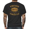 49 Years Old Birthday Gifts Vintage 1972 49Th Birthday Gifts Mens Back Print T-shirt