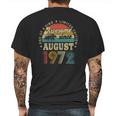 49 Years Old Decoration Awesome Since August 1972 Birthday Mens Back Print T-shirt