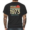 49 Years Old Vintage 1973 Classic Happy 49Th Birthday Mens Back Print T-shirt