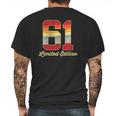 61St Birthday Vintage Limited Edition 1961 61 Years Old Men Mens Back Print T-shirt