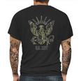 762 Design Usn Type3 Camouflage Eagle Heather Black Mens Back Print T-shirt